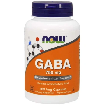 NOW FOODS GABA 750 mg (100 kapsulas)