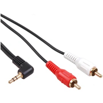 Maclean MCTV-824 Mini Jack 3.5mm uz 2RCA leņķa kab