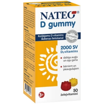 NATEO D Gummy 2000SV košļājamās pastilas N50