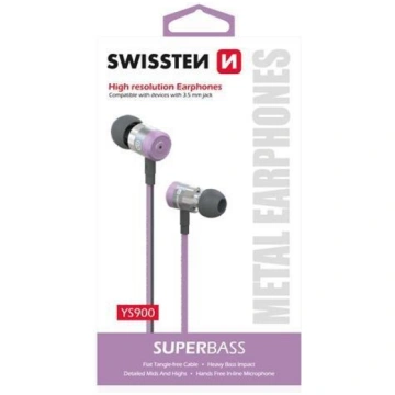 Swissten SuperBass Earbuds Metal YS900 Stereo Aust