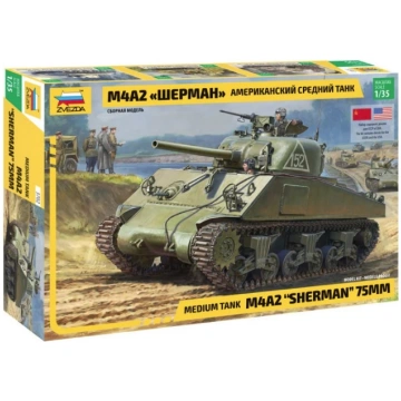 M4A2 Sherman 75mm Zvezda