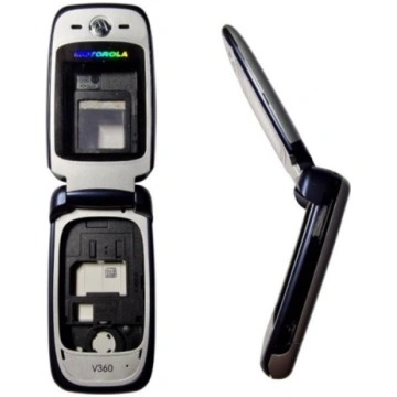 Full Body Housing for Motorola V360 Silver Blue PS