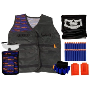 Commando Outfit Policeman Costume Cartridges Glass
