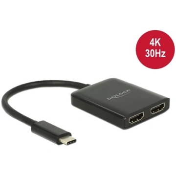 Delock USB Type-C™ Splitter (DP Alt Mode) > 2 x HD