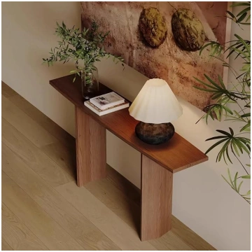 Console Table Made of Solid Wood, Entrance Table, 