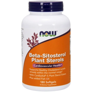 NOW Foods Beta-Sitosterol augu sterīni - 180 kapsu