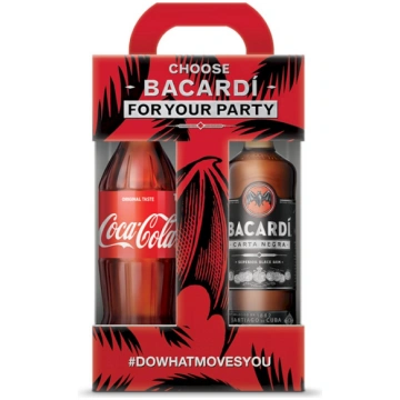 Bacardi Carta Negra + Cola 1L
