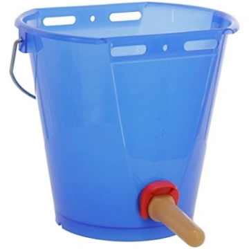 Teļu dzirdināšanas spainis zils Kerbl, 8 L