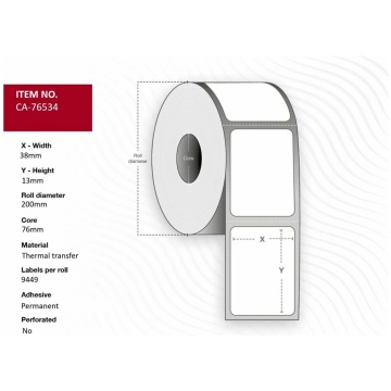 Capture - labels - 94490 label(s) - 38 x 13 mm (al