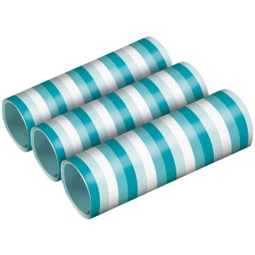 amscan 9904636 – Aqua Glamour Streamers - 3 ruļļi 