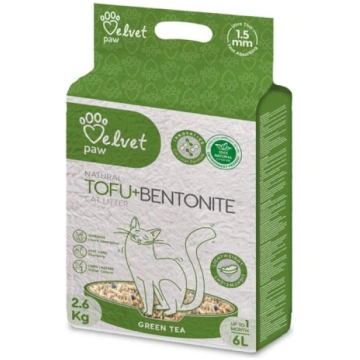 Kaķu pakaiši Velvet Paw 2,6 kg kunkuļojošs tofu-be