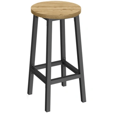 Leobert industriāla bāra taburete 65 cm – brūna ko