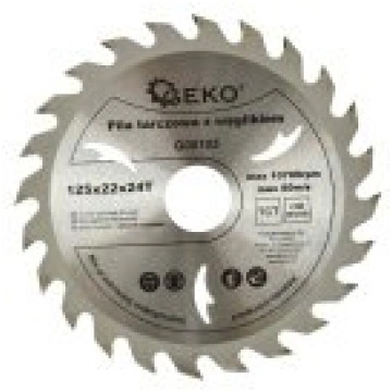 Zāģripa D125x22.2mm 24 zobi Geko