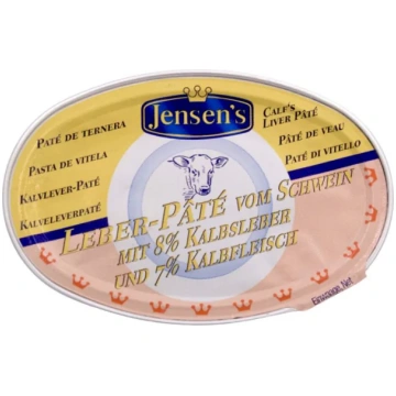 Pastēte ar teļa g/aknām Jensens 80g