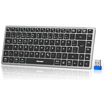 TECKNET Bluetooth Keyboard Wireless Rechargeable -