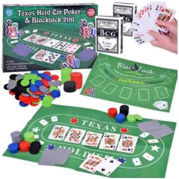 Kāršu spēļu komplekts Pokers un „BlackJack“