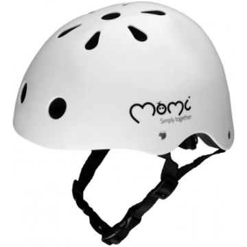 Skrituļslidotāja ķivere Momi Mimi, 47-58 cm, balta