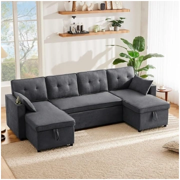 Muskel Sofa Bed L-Shape Corner Sofa with Sleep Fun