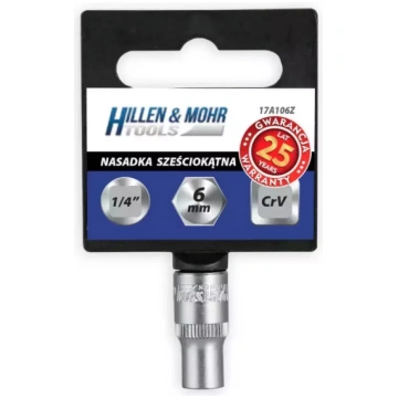 Seškanšu mucina 1/4" 13 mm plastmasas turetajs | 1