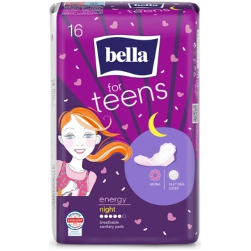 BELLA FOR TEENS Ultra Night Energy higiēniskās pak