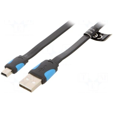 Cable | USB 2.0 | USB A plug,USB B mini plug | nic