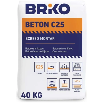 Betons Briko, remonta, 40 kg