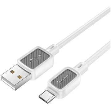 Cable USB A to Micro USB Hoco 2,4A 1 m X108 white 