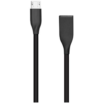 Silicone cable USB - Micro USB (black, 2m) CA91123