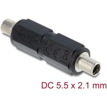 Delock DC Barrel Jack Adapter DC 5.5 x 2.1 mm fema