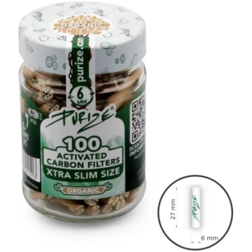 Aktivētās ogles filtri Purize Xtra Slim Organic