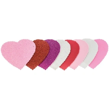 Brewis Sparkling Glitter Heart Stickers 10x10cm, 8
