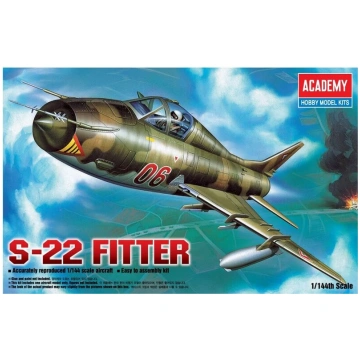 Līmējošais modelis Academy 12612 S-22 FITTER 1/144