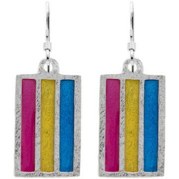 Pansexual PRIDE Flag Earrings - Single