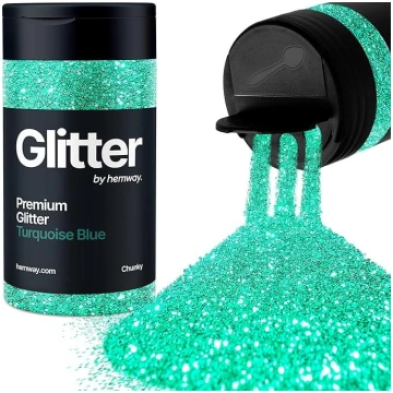 Hemway Turquoise Blue Glitter Chunky 130 g / 4,6 o