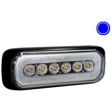 Axixtech LED horizontal signal lighthead, blue 132