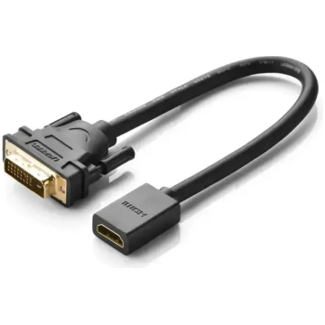 UGREEN 20118 DVI uz HDMI adapteris – melns