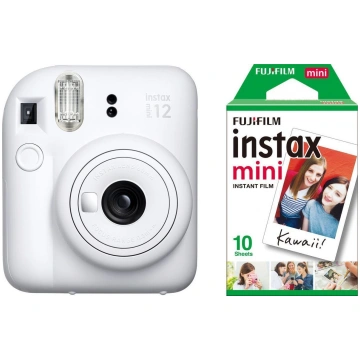 Fujifilm Instax Mini 12, clay white + filma