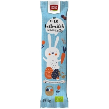 Pilnpiena šokolādes zaķis BIO 15g Rosengarten