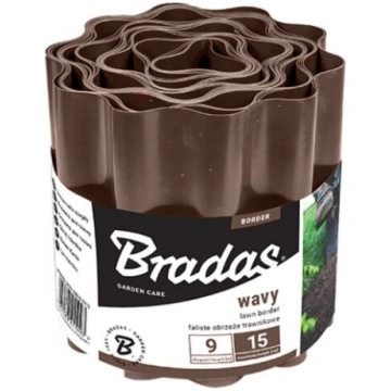 Viļņots zāliena nožogojums Bradas 10x900 cm