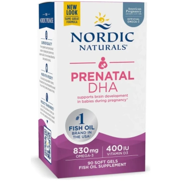 NORDIC NATURALS pirmsdzemdību DHA - bez garšas (90