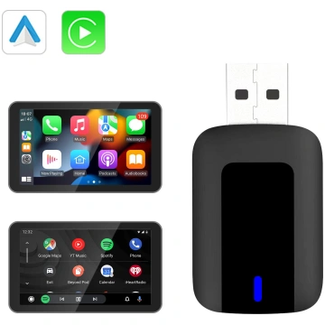 2 vienā bezvadu CarPlay Android Auto bezvadu adapt