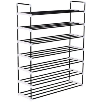 VidaXL apavu skapis, 7 plaukti, metāls, plastmasa,