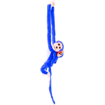 Mīkstā rotaļlieta pērtiķis Lean Toys 16825, zila k