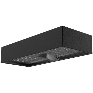 800 lumen solar powered LED wall light with motion