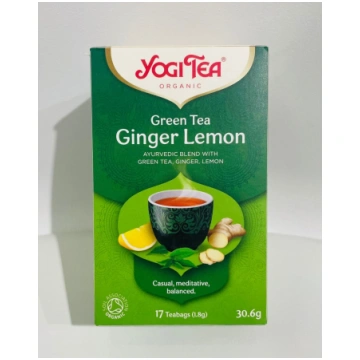 YOGI TEA GREEN Ginger Lemon tēja paciņās 17N