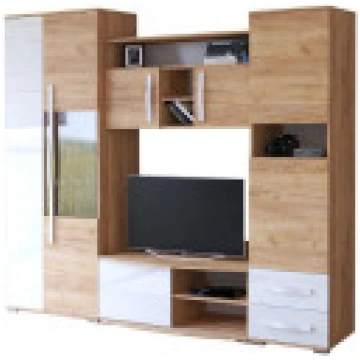 Sekcija LAURA MINI Gold Craft Oak + balts glancēts