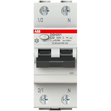 ABB Wylacznik roznicowo-nadpradowy 1P+N char. C 32