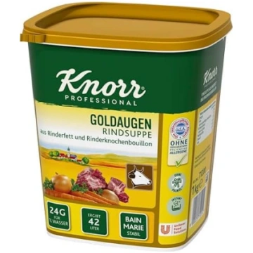 Knorr „Golden Eyes“ liellopa gaļas zupa (daudzpusī