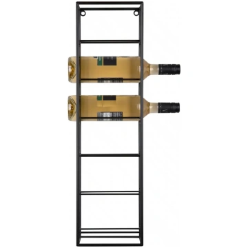 Present Time - Wine Rack Single Metal Matt Black -