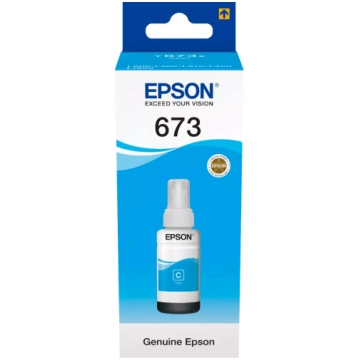 Epson 673C (C13T67324A) Ink Refill Bottle, Cyan